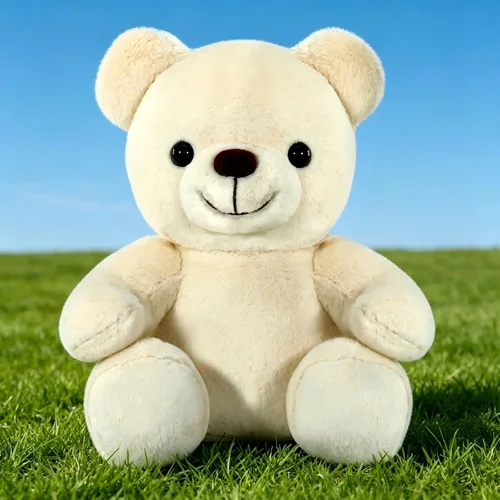 Oso de peluche blanco suave para niños de 3 a 9 pulgadas, lavable a máquina y ojos seguros, regalo de graduación de cumpleaños preescolar para niños