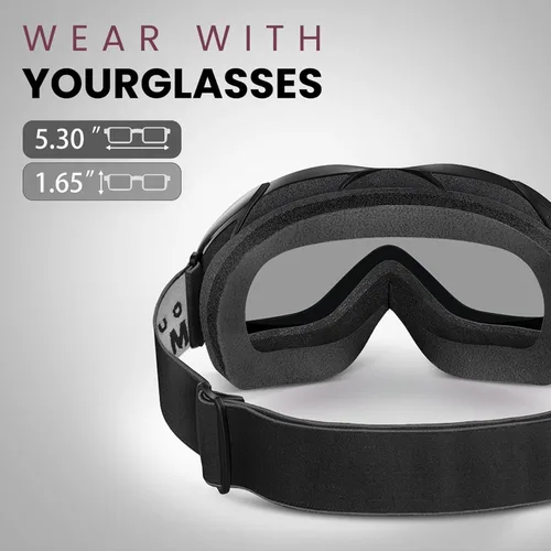 Miniatura 25 de OutdoorMaster OTG Gafas de esquí – Gafas sobre lentes para esquí y snowboard para hombres, mujeres y jóvenes – 100% de protección UV A1-vlt 46%