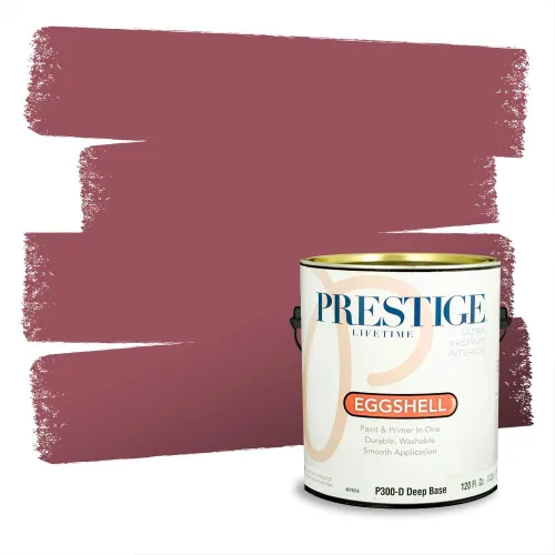 Miniatura 615 de Prestige Paints Pintura exterior e imprimación en uno, 1 galón, plano, coincidencia comparable de Valspar* Amber Rose*