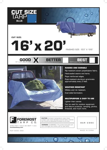 Miniatura 3 de Seco parte superior Tamaño de corte azul Tarp, 816204