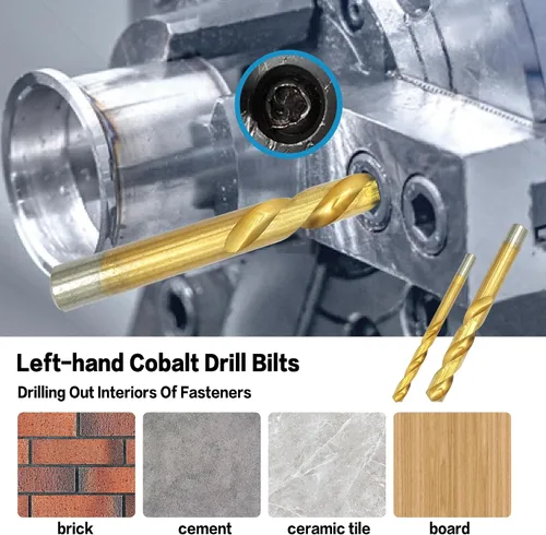 Miniatura 3 de GMTOOLS Kit Extractor de Tornillos Helicoidales y Pernos de 35 Piezas, Kit de Remoción Fácil con Broca de Mano Izquierda Extractor Multi-estriado