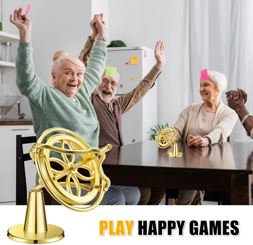 Miniatura 4 de Weewooday Giroscopio oro giroscopio equilibrio metal anti-gravedad Spinning Top para educativo, juguete de entrenamiento