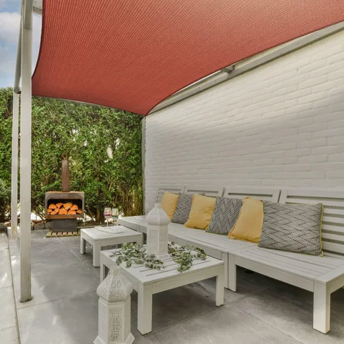 Miniatura 6 de ASTEROUTDOOR Asteroutdoor Sun Shade Sail Sail Rectangle 6 'x 10' Bloque de UV Canopy para Patio Backyard Césped Jardín Actividades al aire libre