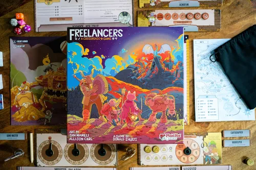 Miniatura 2 de Plaid Hat Games Freelancers Juego de mesa - Sumérgete en una economía post-apocalíptica de conciertos Juego de aventura narrativa, juego de rol