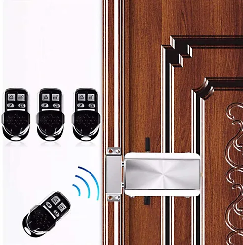 Miniatura 6 de Cerradura de puerta electrónica, sistema de control de acceso inalámbrico antirrobo inteligente para el hogar, seguridad sin llave, con 4 controles