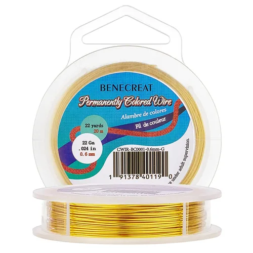 Miniatura 10 de BENECREAT Alambre de cobre para cuentas de joyería de calibre 18, resistente al deslustre, alambre de metal de bronce antiguo para hacer joyas