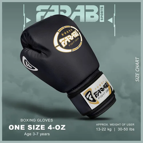 Miniatura 5 de Kids Boxing Gloves for 3-10 Years 4 oz Youth Boxing Gloves Junior Punching Gloves MMA Muay Thai Boys and Girls Training Gloves