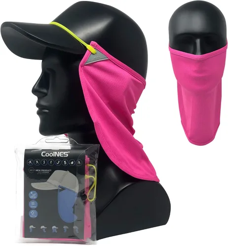 Miniatura 8 de CoolNES - Protección ajustable para cuello contra rayos ultravioletas, ajustable, multifuncional, 2 en 1, cubrebocas para pesca al aire libre, unisex