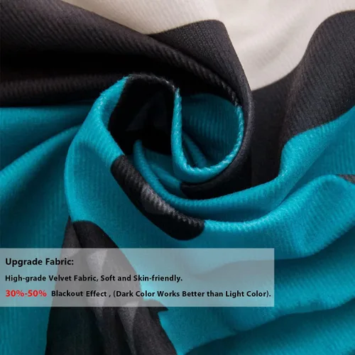 Miniatura 8 de Cortinas opacas de camuflaje con bandera estadounidense, regalo para niños, cortina de ventana de camuflaje verde con rayas negras, estrellas