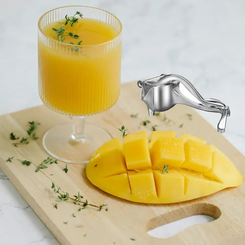 Miniatura 4 de Exprimidor manual de frutas Exprimidor manual de aleación de aluminio Prensa manual Extractor de jugo Máquina extractor de jugo de aleación