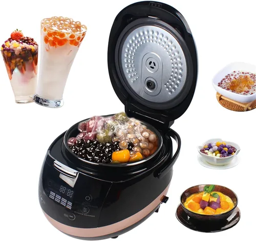 Miniatura 2 de Comercial Totalmente Automático Pearl Pot Pearl Tapioca Cooker Boba Maker Machine 5L para té Boba y té de burbujas y té de leche