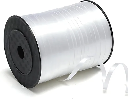 Miniatura 7 de Cinta rizadora negra prensada, rollo de cuerda de globos de 500 yardas para envolver regalos (1,499.3 ft x 0.197 in)