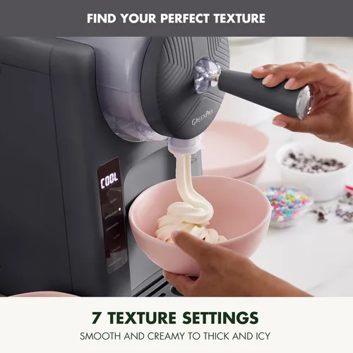Miniatura 12 de GreenPan Frost Máquina para Hacer Helado y Máquina de Slushie, Servicio Suave, Sorbete, Margaritas, Batidos, Yogur Congelado, Sin Necesidad