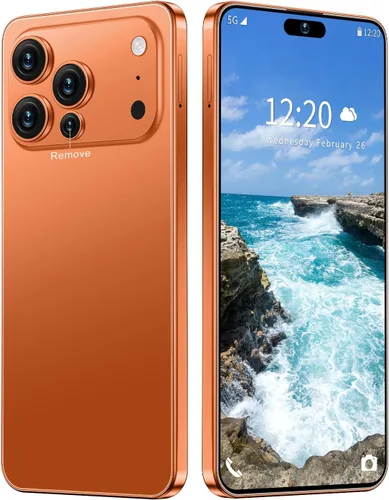 Miniatura 8 de Teléfono celular desbloqueado PMAX de 12 GB+512 GB, pantalla HD de 6.99 pulgadas, teléfonos Android 15 5G, batería 7000 mAh desbloqueado el Rojo vino