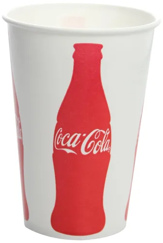 Karat C-KCP16 - Vaso de papel frío (3.543 in de diámetro), estampado "Coca-Cola" (paquete de 1000)