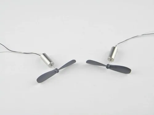 Miniatura 6 de CHANCS Motor de copa hueca con cable Micro Coreless Motor con pequeña hélice para RC Aviones Helicóptero Juguete 2PCS