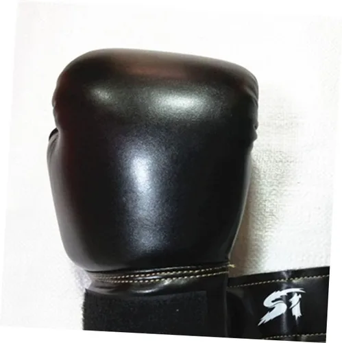 Miniatura 7 de Guantes de boxeo para niños 6oz, guantes de entrenamiento y sparring para niños de color negro, guantes de puño para niños, guantes de boxeo Pu