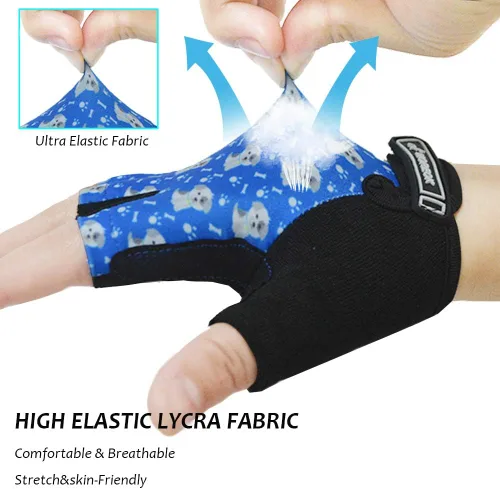 Miniatura 5 de MOREOK Guantes de ciclismo para niños y niñas - almohadilla de gel transpirable antideslizante de 0.118 pulgadas Guantes de ciclismo para niños