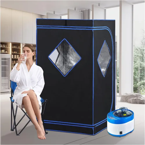 ZONEMEL Kit completo portátil de sauna de vapor, spa personal de cuerpo completo para el hogar para desintoxicación, relajación, vaporizador de 4