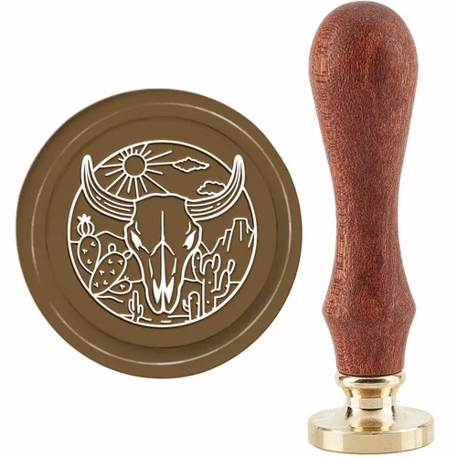Miniatura 17 de CRASPIRE Sello de Cera de Cuervo de Halloween Sellos de Cera de Sellado de Cuervo Luna Sello de Cera Sello de Sellado de 30mm con Cabeza de Latón