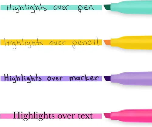 Miniatura 6 de Sharpie Resaltadores de bolsillo, punta de cincel estrecha, 12 colores de moda surtidos, 36 unidades - para estudiar, tomar notas, escuela