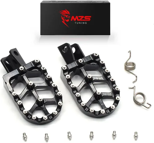 Miniatura 20 de MZS Estriberas eléctricas para motocross compatibles con X3 XXX MX3 MX4 MX5, estriberas Ebike MX más anchas reposapiés resto pedal CNC aluminio negro
