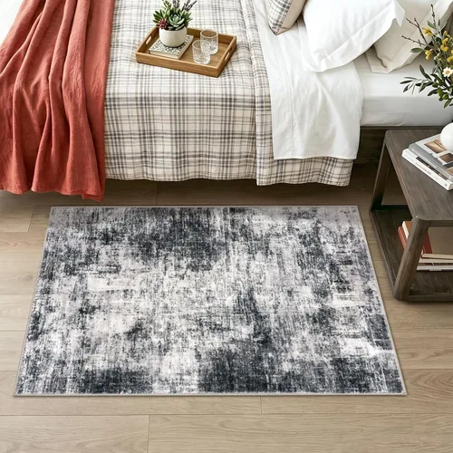 Miniatura 575 de IOHOUZE Alfombra abstracta lavable de 3 x 12 pies para pasillos, antideslizante para cocina, camino de entrada de lana sintética para interiores