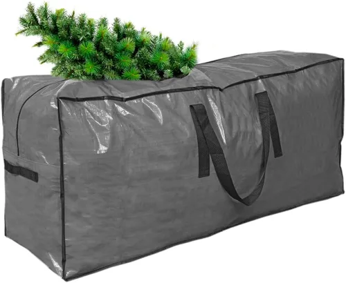 Bolsa de almacenamiento para árbol de Navidad de Primode | Bolsa alta para árbol de Navidad desmontado | Estuche protector con cremallera para árbol