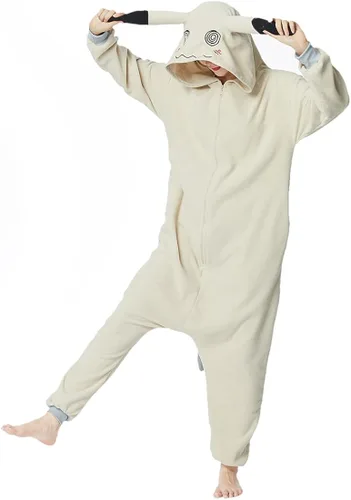 OGU' DEAL Mimikyu - Disfraz de cosplay para adultos, pijama de una sola pieza para hombres y mujeres, cierre de cremallera