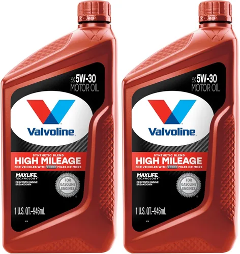 Miniatura 63 de Valvoline - Aceite de motor de mezcla sintética SAE 10W-40 de alto millaje, con MaxLife Technology, 5 cuartos de galón