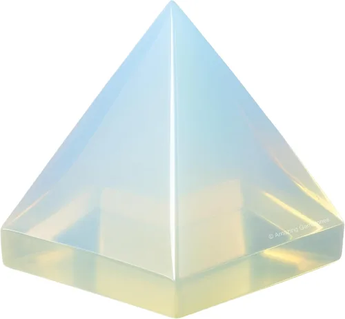 Miniatura 25 de Piedras Curativas de Cristal de Pirámide de Cuarzo Claro de Amazing Gemstone - Figura de Gran Pirámide de 2" de Piedra Natural para Meditación