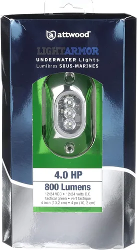 Miniatura 3 de Attwood 65UW03G LED luz subacuática, bisel de acero inoxidable, luz verde