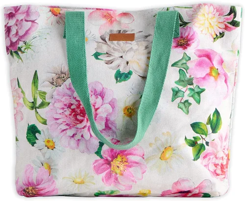Miniatura 36 de Maison d' Hermine - Bolsa de lona de algodón reutilizable para mujeres, con asa para el hombro, bolsas a granel para compras y viajes