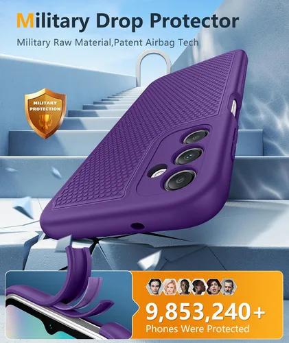 Miniatura 523 de FNTCASE Funda para iPhone 17 Pro: Fundas delgadas translúcidas de color azul claro compatibles con MagSafe, protección completa de la cámara