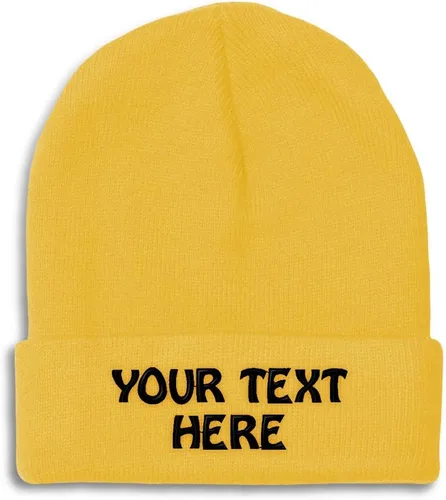 Miniatura 22 de Gorro de invierno para hombres y mujeres, gorro de acrílico con texto personalizado personalizado