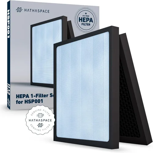 HATHASPACE Filtro HEPA de repuesto para purificador de aire, filtros certificados para purificadores inteligentes HSP001, fácil de instalar, calidad