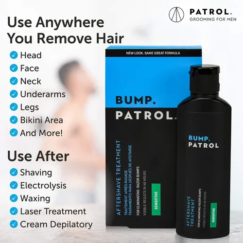 Miniatura 3 de Bump Patrol Sérum de Tratamiento Post-Afeitado Fuerza Sensible – Bloqueador de Granos de Afeitado y Tratamiento para Vellos Encarnados para Hombres