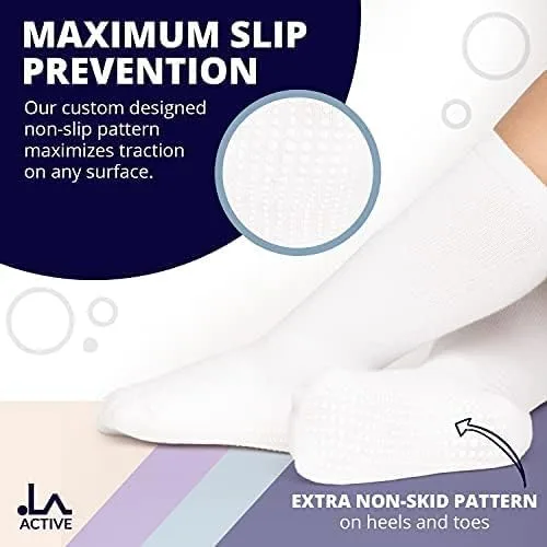 Miniatura 6 de LA Active - 5 pares de calcetines altos para la rodilla (algodón antideslizante)