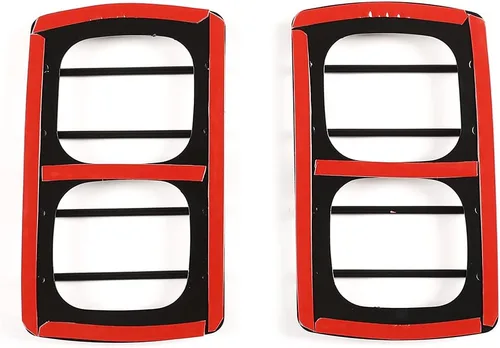 Miniatura 7 de YIWANG Cubierta de luz trasera negra inoxidable para Land Rover Defender 90 110 2020-2022 (estilo B)