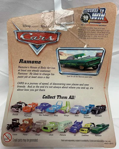 Miniatura 4 de Disney Pixar Cars Series 1 Original Green Ramone - Coche fundido a escala 1:55