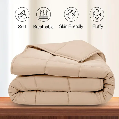 Miniatura 5 de LUX Décor - Edredón Queen de 88 x 88 pulgadas, relleno de edredón alternativo ultrasuave con pestañas de esquina y costuras de caja, ropa de cama