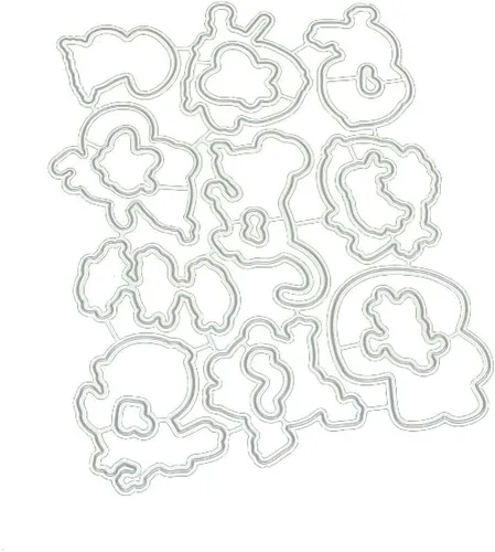 Miniatura 4 de Juego de sellos y troqueles para celebrar pájaros para hacer tarjetas, sellos transparentes y juegos de troqueles de corte de metal para álbumes
