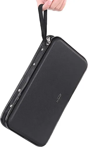 Miniatura 3 de Funda para CD, billetera resistente de capacidad para 72 personas, soporte para DVD para automóvil, carcasa rígida resistente, soporte para disco