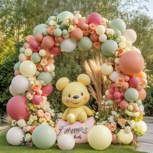 Miniatura 12 de Kit de Arco de Globos Azul Polvoriento Dorado, Kit de Arco de Globos Pastel de Doble Relleno Azul Claro Azul Oscuro Mezclilla Azul Pálido con Globos