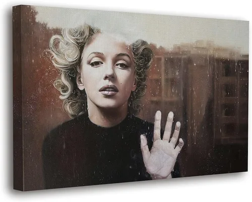 Miniatura 12 de SpiritualHands Marilyn Monroe - Lienzo decorativo para pared y póster – Decoración femenina moderna de maquillaje femenino, impresión de moda