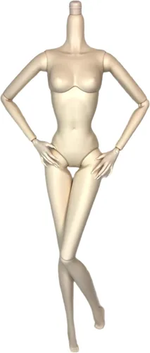 DIY OOAK - Cuerpos de muñeca de repuesto de 12 pulgadas, cuerpo de muñeca de moda, supermodelo, coleccionista, cuerpo articulado, articulado, #1