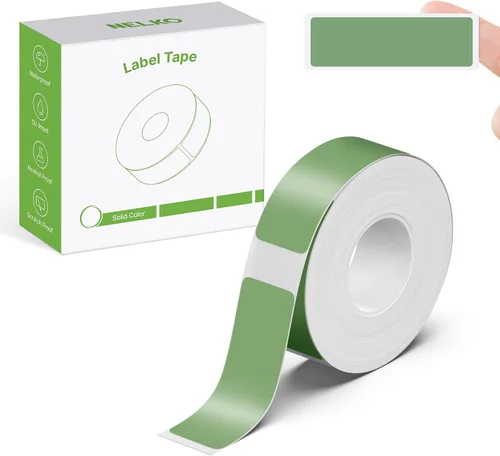 Cinta para hacer etiquetas genuina Nelko P21, papel de impresión de etiquetas adaptado, 14x40mm (0.55"x1.57"), laminado estándar, reemplazo