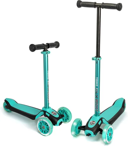 Miniatura 7 de Ybike GLX Boost Scooter con dirección ajustable y altura de manillar para niños de 2 a 13 años Turquesa