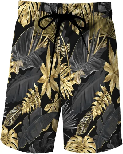 Miniatura 4 de RPOVIG Conjunto de 2 piezas con sombrero de pescador para hombre, camisa a juego, pantalones cortos hawaianos para festivales florales