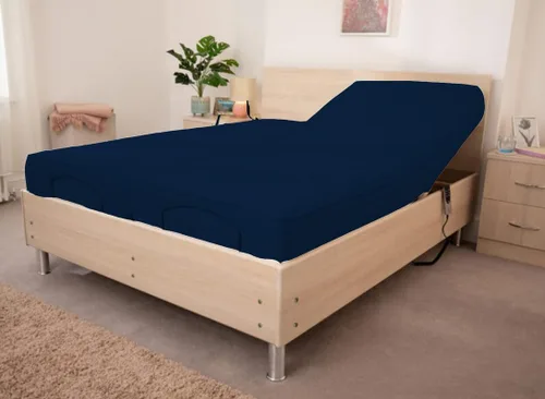 Miniatura 4 de SlumberWell Juego de sábanas de agua tamaño Queen, 4 piezas con sábana bajera fresca, transpirable y ultra suave, rico, 100% algodón, 15 pulgadas